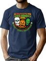 49 Silver Shamrock Halloween Ad T-Shirt for Men & Women, T-Shirts Graphic Tee - Navy