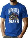 490 Monster Mash Retro Halloween For Men For Women Funny Monster Spooky T-Shirt for Men & Women, T-Shirts Graphic Tee - Blue