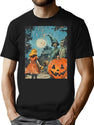 494 Vintage Halloween Witch Tale T-Shirt for Men & Women, T-Shirts Graphic Tee - Black