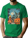 494 Vintage Halloween Witch Tale T-Shirt for Men & Women, T-Shirts Graphic Tee - Green
