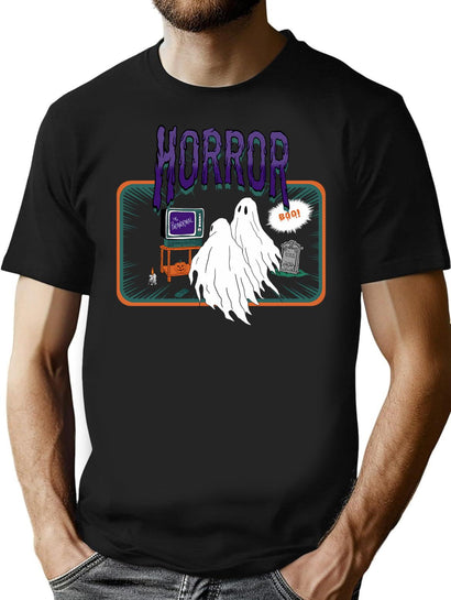496 Horror T-Shirt for Men & Women, T-Shirts Graphic Tee - Black