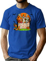498 Spooky Halloween Vintage Mickey Goofy Donalds Pluto T-Shirt for Men & Women, T-Shirts Graphic Tee - Blue