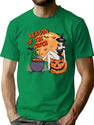 500 Season Of The Witch - Vintage Halloween Pin-Up Design T-Shirt for Men & Women, T-Shirts Graphic Tee - Green