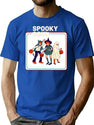 501 Spooky Soul Sticker T-Shirt for Men & Women, T-Shirts Graphic Tee - Blue