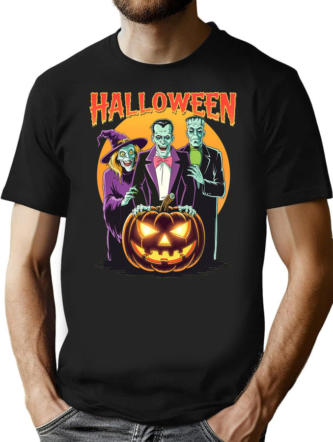 502 The Halloween Squad Of 80'S T-Shirt for Men & Women, T-Shirts Graphic Tee - Black