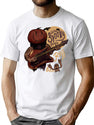 503 Let The Spooky Times Roll - Halloween Pumpkin Playing Guitar - Good Times Roll T-Shirt for Men & Women, T-Shirts Graphic Tee - White