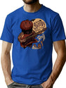 503 Let The Spooky Times Roll - Halloween Pumpkin Playing Guitar - Good Times Roll T-Shirt for Men & Women, T-Shirts Graphic Tee - Blue