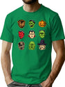 507 Halloween Monsters T-Shirt for Men & Women, T-Shirts Graphic Tee - Green