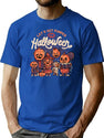 512 Pumped For Halloween - Cute Pumpkin Gift T-Shirt for Men & Women, T-Shirts Graphic Tee - Blue