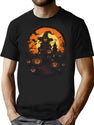 514 Bewitching Beauty Halloween Witch T-Shirt for Men & Women, T-Shirts Graphic Tee - Black
