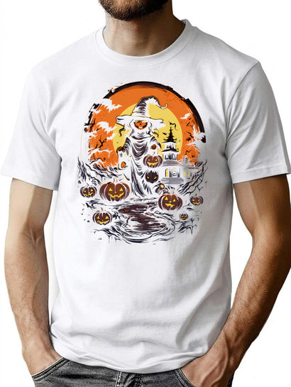 514 Bewitching Beauty Halloween Witch T-Shirt for Men & Women, T-Shirts Graphic Tee - Black
