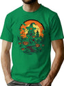 514 Bewitching Beauty Halloween Witch T-Shirt for Men & Women, T-Shirts Graphic Tee - Green