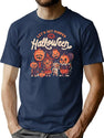 515 Pumped For Halloween - Cute Pumpkin Gift T-Shirt for Men & Women, T-Shirts Graphic Tee - Navy