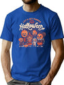 515 Pumped For Halloween - Cute Pumpkin Gift T-Shirt for Men & Women, T-Shirts Graphic Tee - Blue
