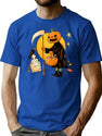 518 Halloween Pumpkin T-Shirt for Men & Women, T-Shirts Graphic Tee - Blue