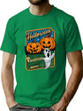 525 Happy Halloween Pumpkin T-Shirt for Men & Women, T-Shirts Graphic Tee - Green