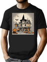 526 Halloween House T-Shirt for Men & Women, T-Shirts Graphic Tee - Black