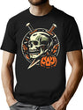 530 Vintage Halloween Skull T-Shirt for Men & Women, T-Shirts Graphic Tee - Black