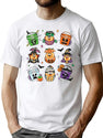 536 90S Halloween Nuggets T-Shirt for Men & Women, T-Shirts Graphic Tee - White