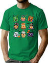 536 90S Halloween Nuggets T-Shirt for Men & Women, T-Shirts Graphic Tee - Green