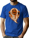 541 Pumpkin Ghost T-Shirt for Men & Women, T-Shirts Graphic Tee - Blue