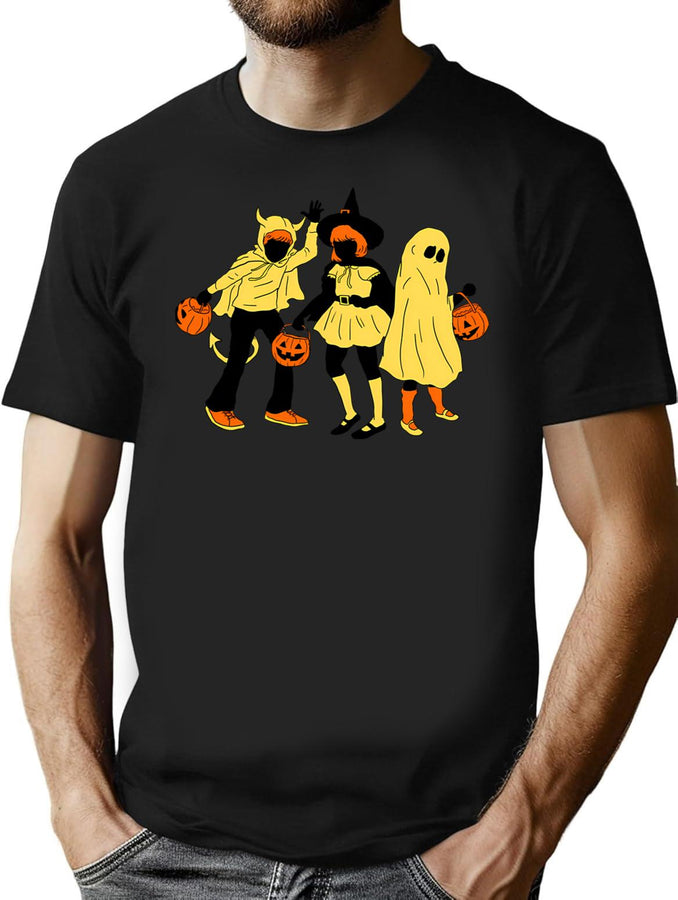 542 Halloween Scary Evil Pumpkin Funny Pumpkin Trending Products. T-Shirt for Men & Women, T-Shirts Graphic Tee - Black