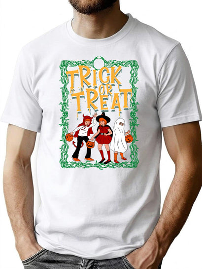 547 Trick Or Treat T-Shirt for Men & Women, T-Shirts Graphic Tee - Black