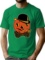 549 Vintage Fancy Halloween Pumpkin Man T-Shirt for Men & Women, T-Shirts Graphic Tee - Green