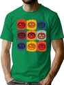 551 Funny Pumpkin Tshirt Retro Fall Lover Tee T-Shirt for Men & Women, T-Shirts Graphic Tee - Green