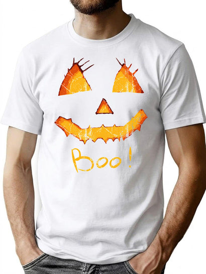 555 Boo - Pumpkin Halloween 2020 T-Shirt for Men & Women, T-Shirts Graphic Tee - Black