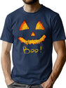 555 Boo - Pumpkin Halloween 2020 T-Shirt for Men & Women, T-Shirts Graphic Tee - Navy