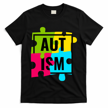 Autism Awareness Puzzle Pieces T-Shirt