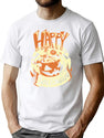 568 Happy Halloween T-Shirt for Men & Women, T-Shirts Graphic Tee - White