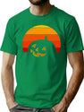 569 Vintage Retro Sunset Halloween Pumpkin I T-Shirt for Men & Women, T-Shirts Graphic Tee - Green