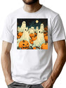 578 Halloween Vintage Ghosts T-Shirt for Men & Women, T-Shirts Graphic Tee - White