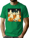 578 Halloween Vintage Ghosts T-Shirt for Men & Women, T-Shirts Graphic Tee - Green
