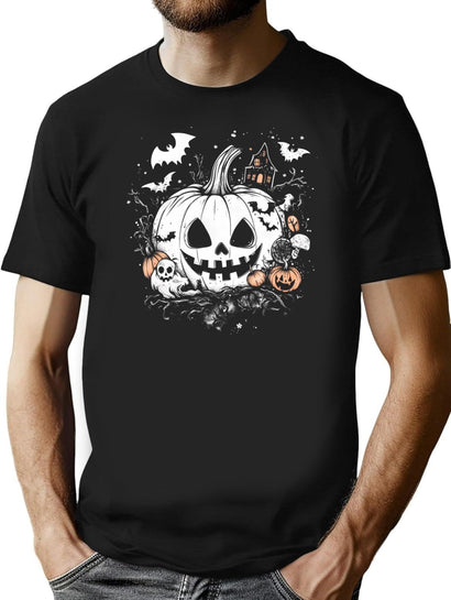 582 Night Of The Jack-O'-Lantern T-Shirt for Men & Women, T-Shirts Graphic Tee - Black