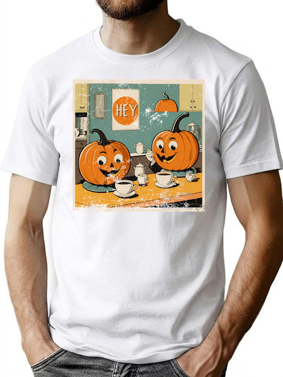 583 Hey Pumpkin Celebrate Halloween With Funny Style T-Shirt for Men & Women, T-Shirts Graphic Tee - Black