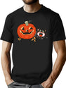 587 Vintage Halloween T-Shirt for Men & Women, T-Shirts Graphic Tee - Black