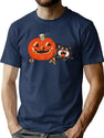 587 Vintage Halloween T-Shirt for Men & Women, T-Shirts Graphic Tee - Navy