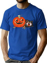587 Vintage Halloween T-Shirt for Men & Women, T-Shirts Graphic Tee - Blue