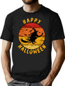 588 Happy Halloween Witch Vintage Retro T-Shirt for Men & Women, T-Shirts Graphic Tee - Black