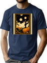 597 Halloween Tarot Card Pt 2 T-Shirt for Men & Women, T-Shirts Graphic Tee - Navy