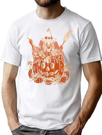60 Halloween Vintage Art T-Shirt for Men & Women, T-Shirts Graphic Tee - Black