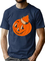 605 Vintage Jack-O-Lantern T-Shirt for Men & Women, T-Shirts Graphic Tee - Navy