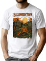 606 Halloween Town T-Shirt for Men & Women, T-Shirts Graphic Tee - White