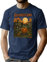 606 Halloween Town T-Shirt for Men & Women, T-Shirts Graphic Tee - Navy