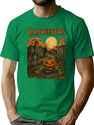 606 Halloween Town T-Shirt for Men & Women, T-Shirts Graphic Tee - Green