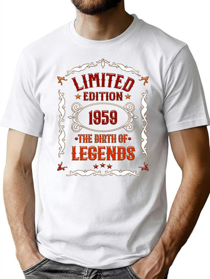 60Th Birthday Vintage 1959 - Legends T-Shirt T-Shirt for Men & Women, T-Shirts Graphic Tee - Black