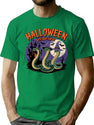 610 Halloween With Snakes And Hat T-Shirt for Men & Women, T-Shirts Graphic Tee - Green